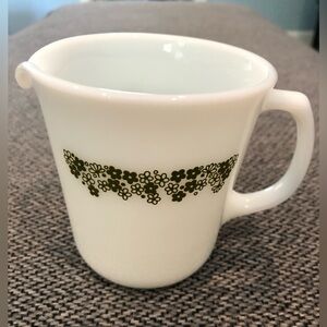 Vintage 1970’s Pyrex Spring Blossom Milk Glass Creamer